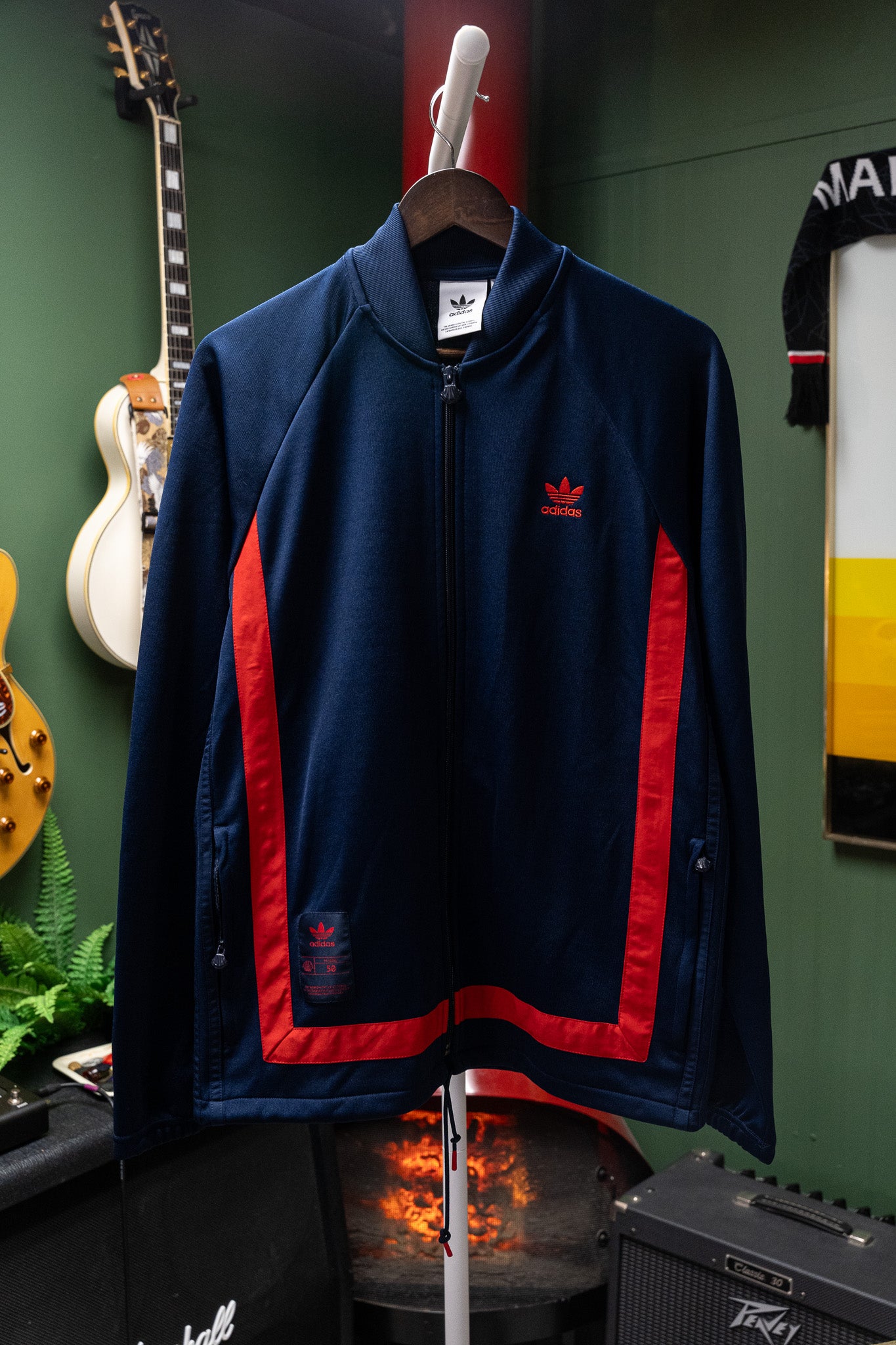 Adidas Originals Superstar 24K Warmup Track Jacket – Navy/Red – Men’s S - NWT