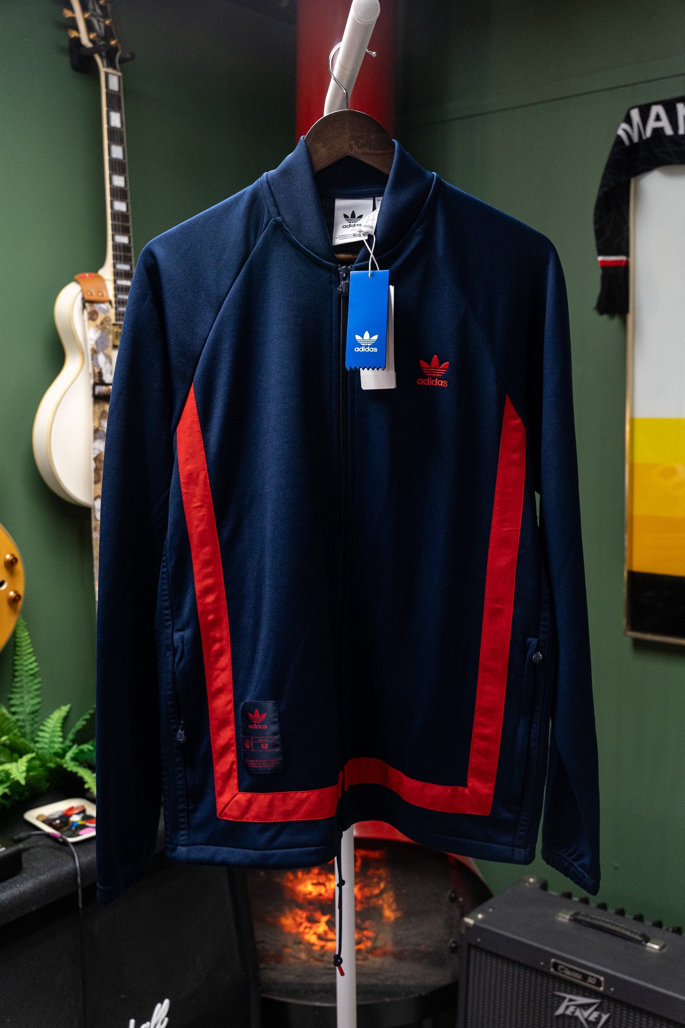 Adidas Originals Superstar 24K Warmup Track Jacket – Navy/Red – Men’s S - NWT