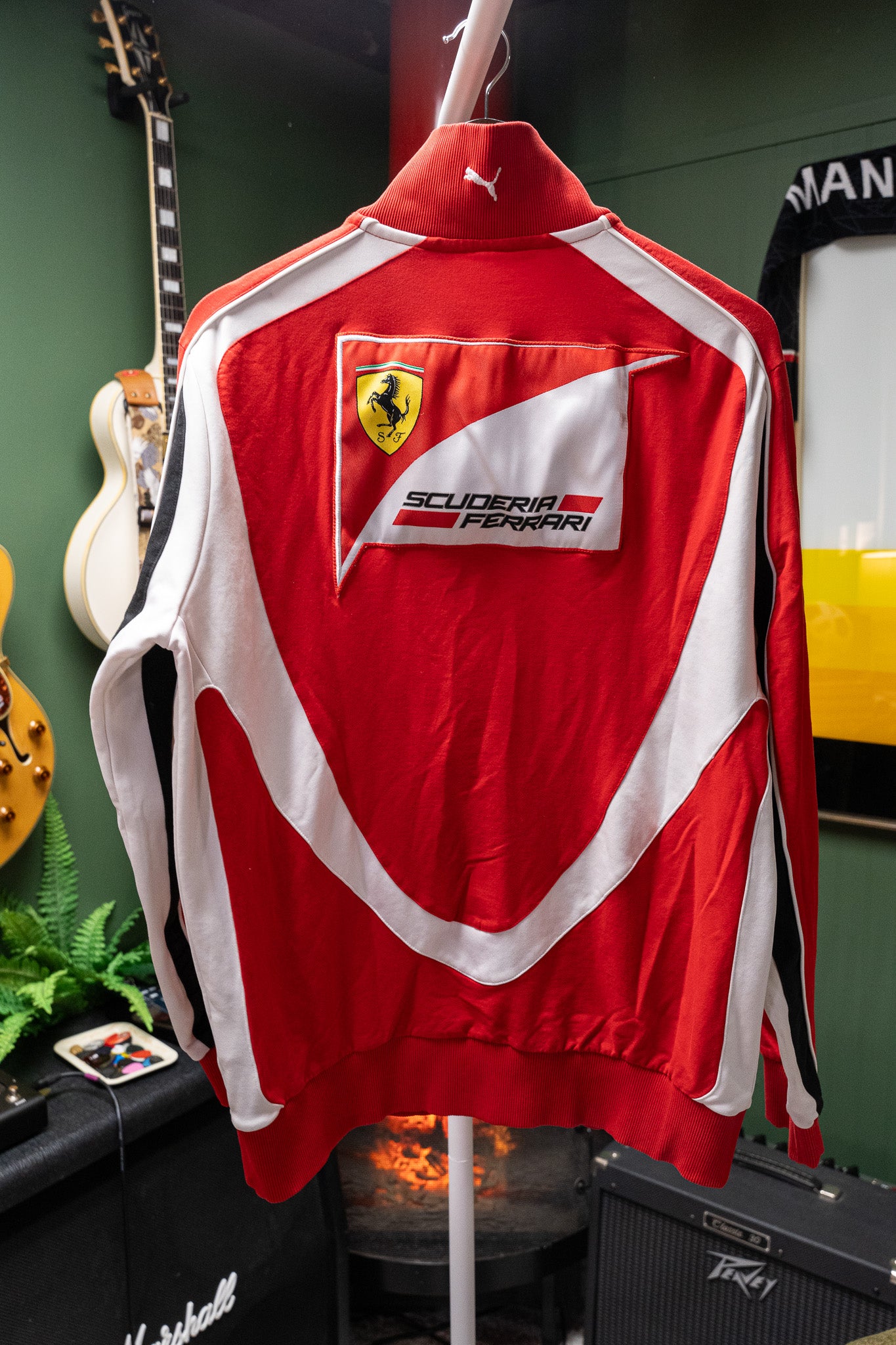 Puma x Scuderia Ferrari F1 Quarter-Zip Pullover – Red/White/Black – Size L