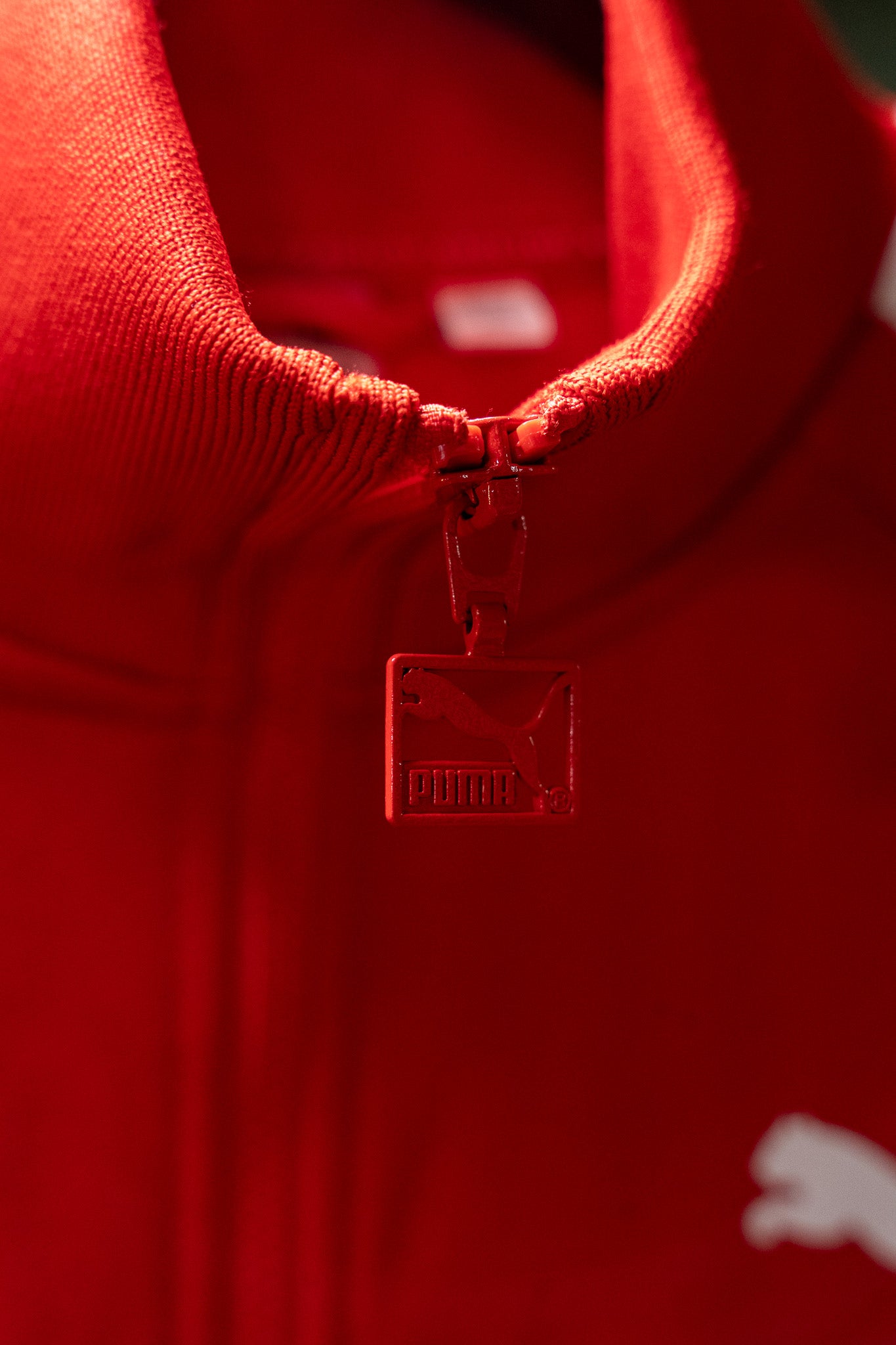Puma T7 Track Jacket – Red with White Stripes – Size L