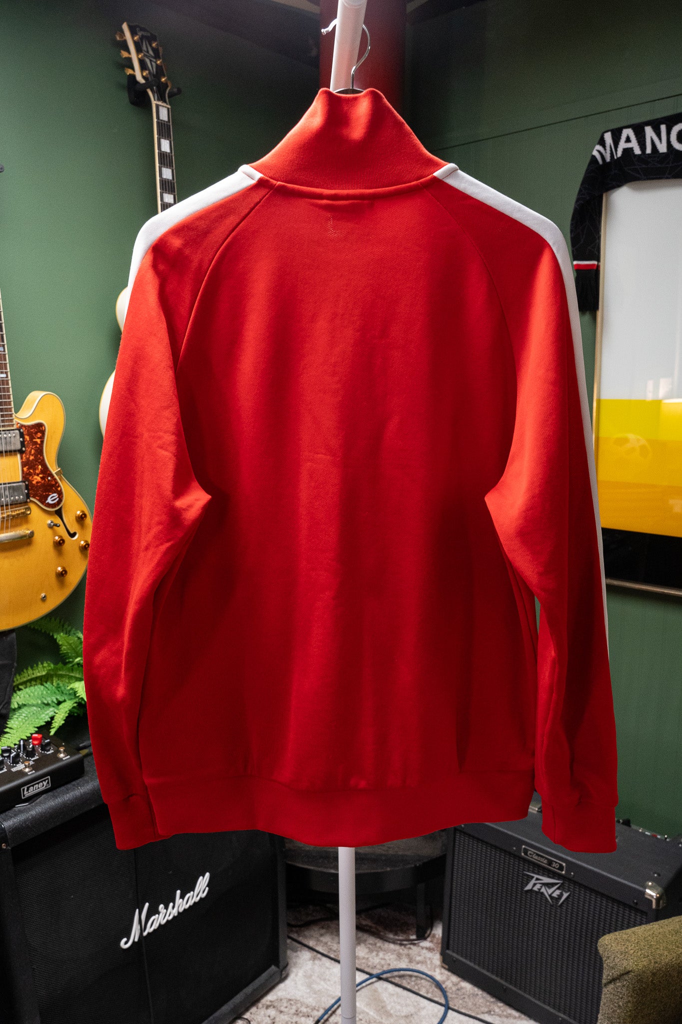 Puma T7 Track Jacket – Red with White Stripes – Size L