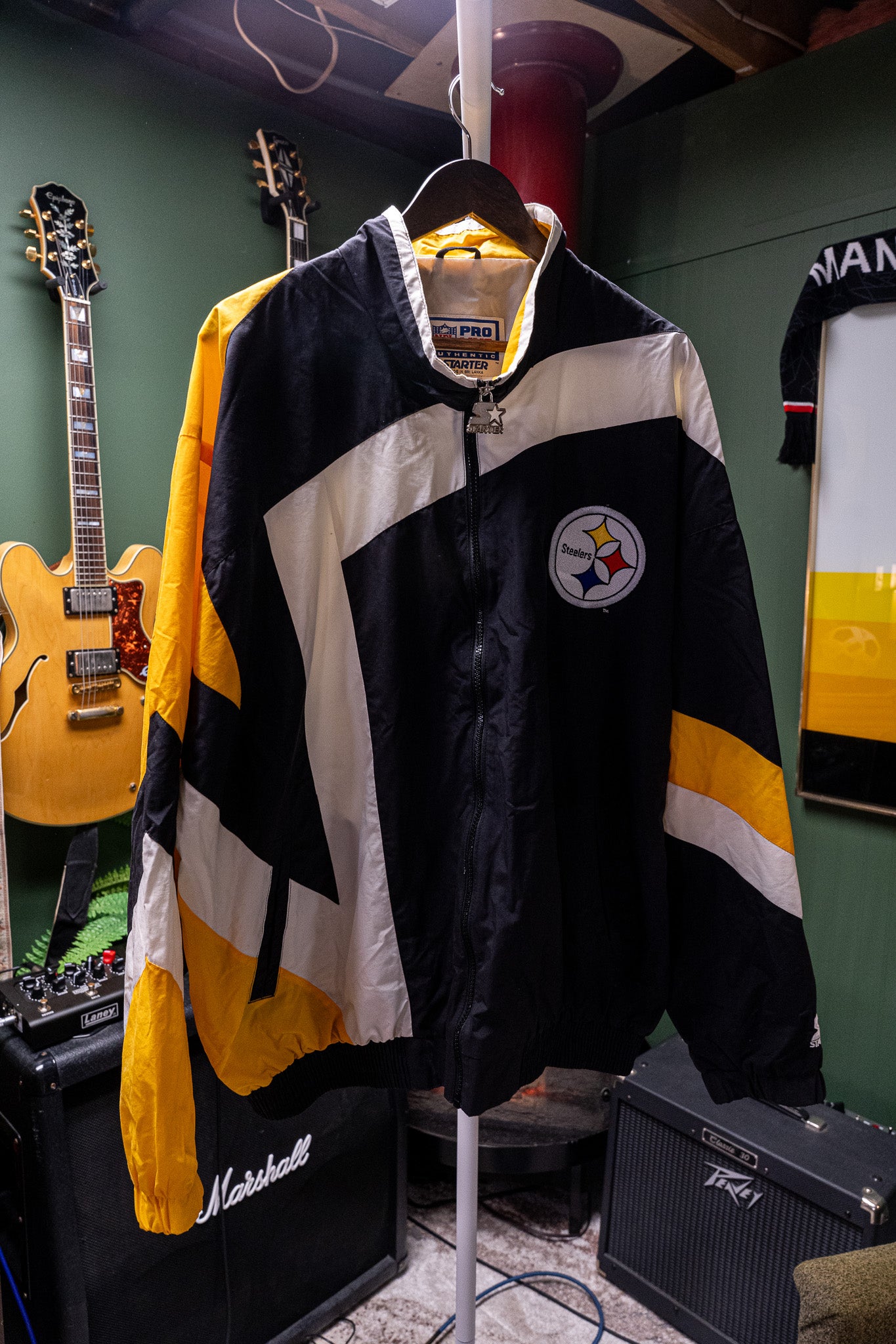 Vintage - Starter Pro Line - Pittsburgh Steelers Windbreaker - Size XL