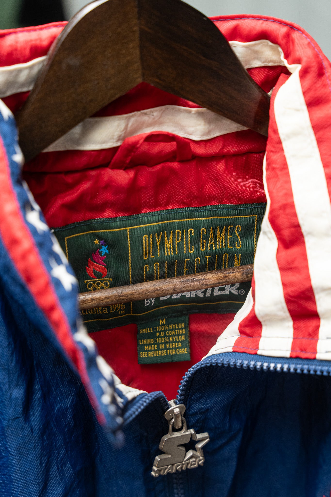 Vintage - 1996 Atlanta Olympics USA Jacket by Starter – Olympic Games Collection (Men's M)