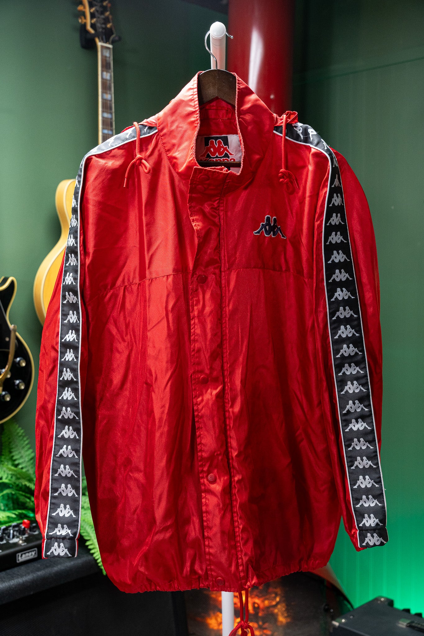 Vintage - Kappa Banda Red Windbreaker Jacket - Size M