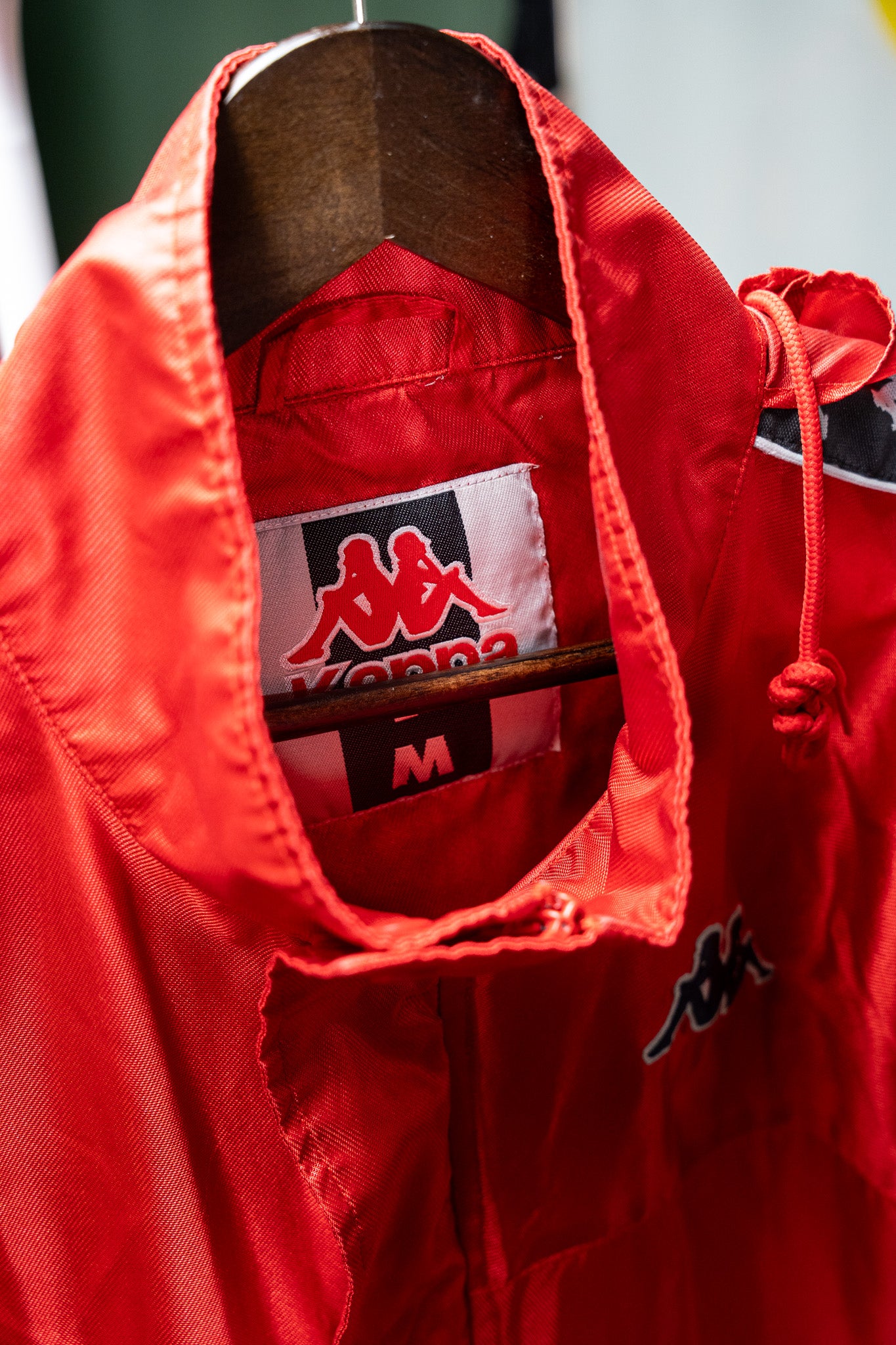 Vintage - Kappa Banda Red Windbreaker Jacket - Size M