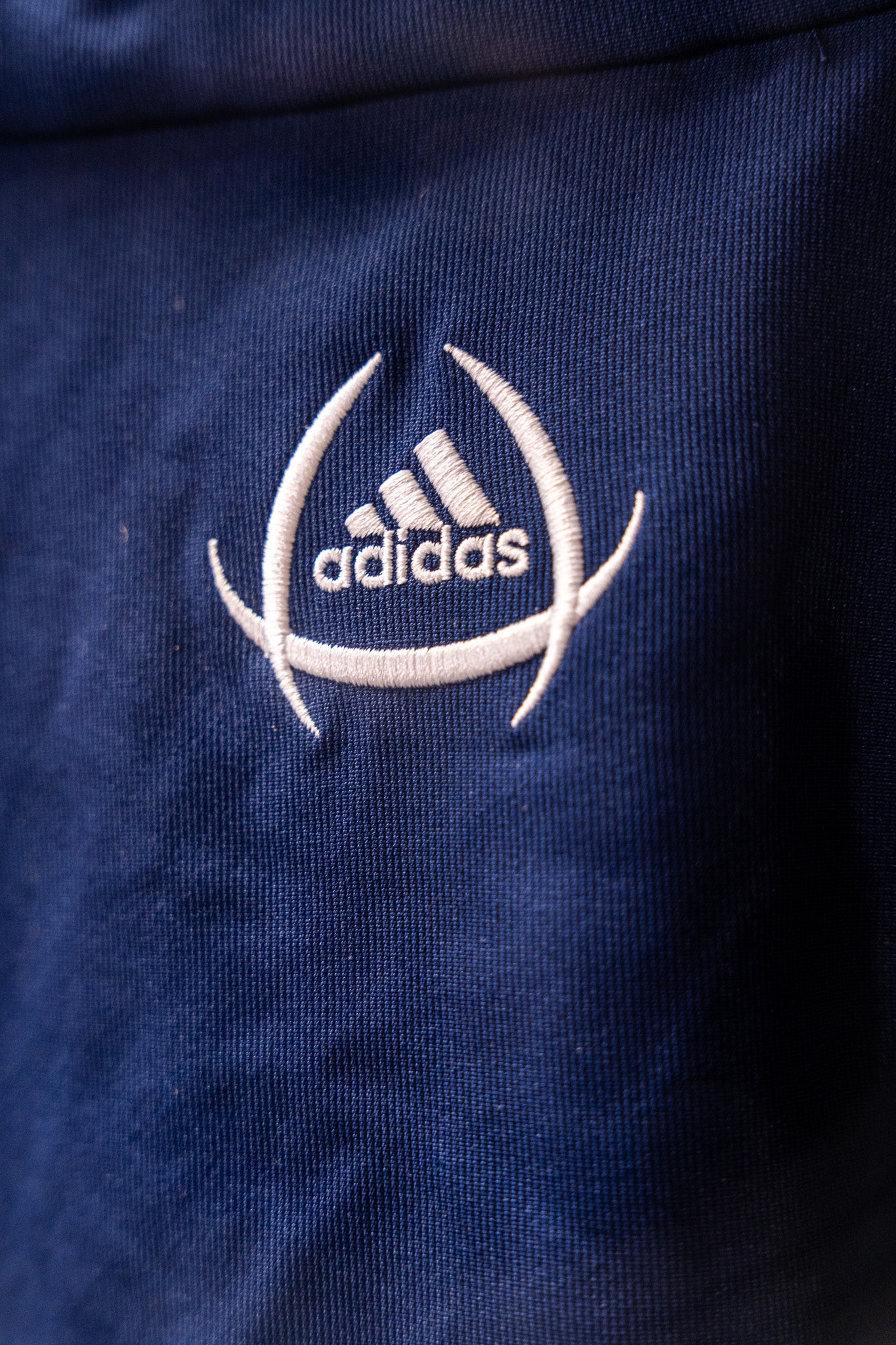 Vintage - Adidas 2005 Real Madrid Adidas ClimaCool Training Jacket (Navy/Light Blue) - Medium