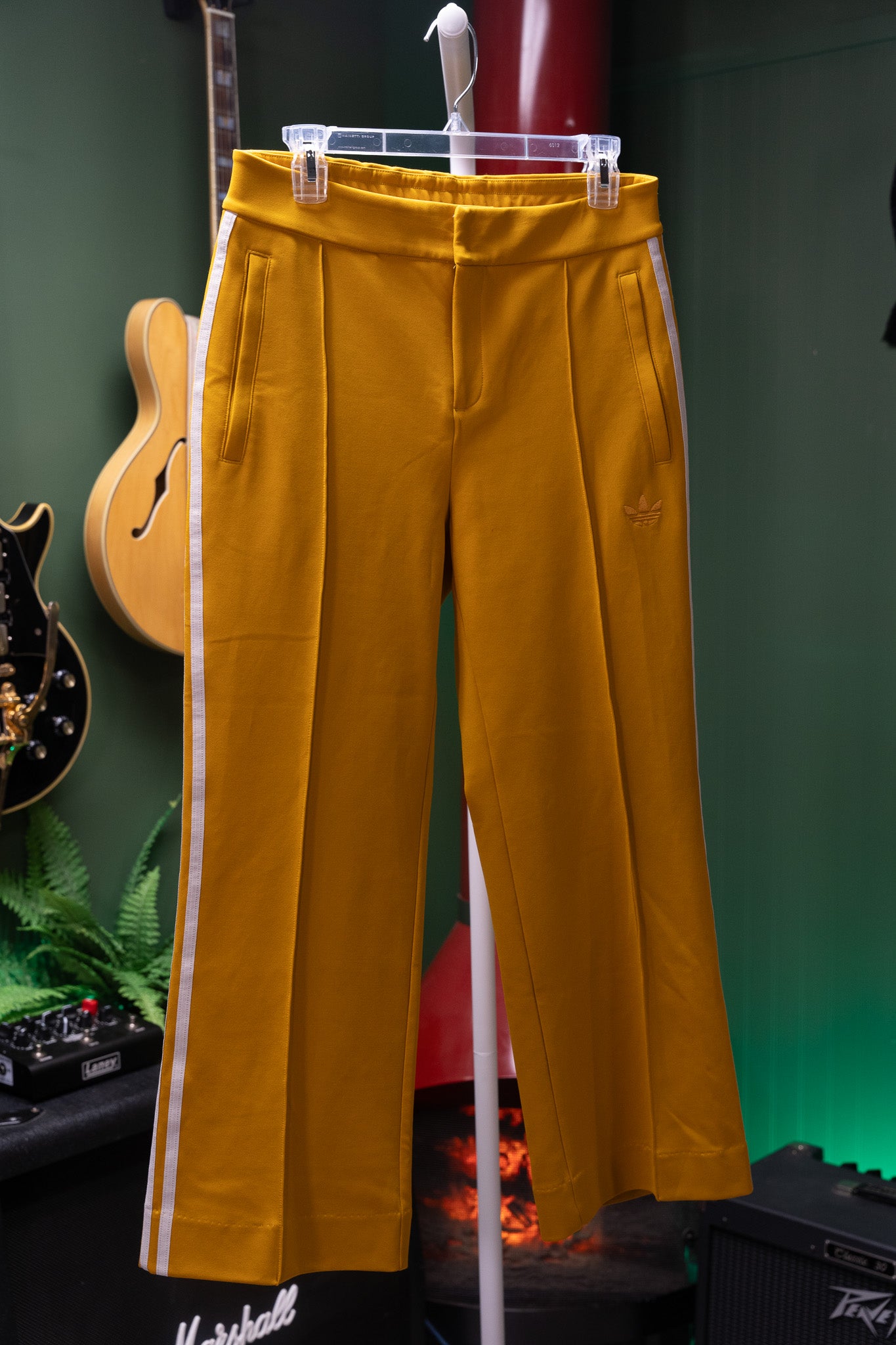 Adidas Originals x Yara Shahidi Track Jacket & Pants Set — Mustard/Forest Green - Medium