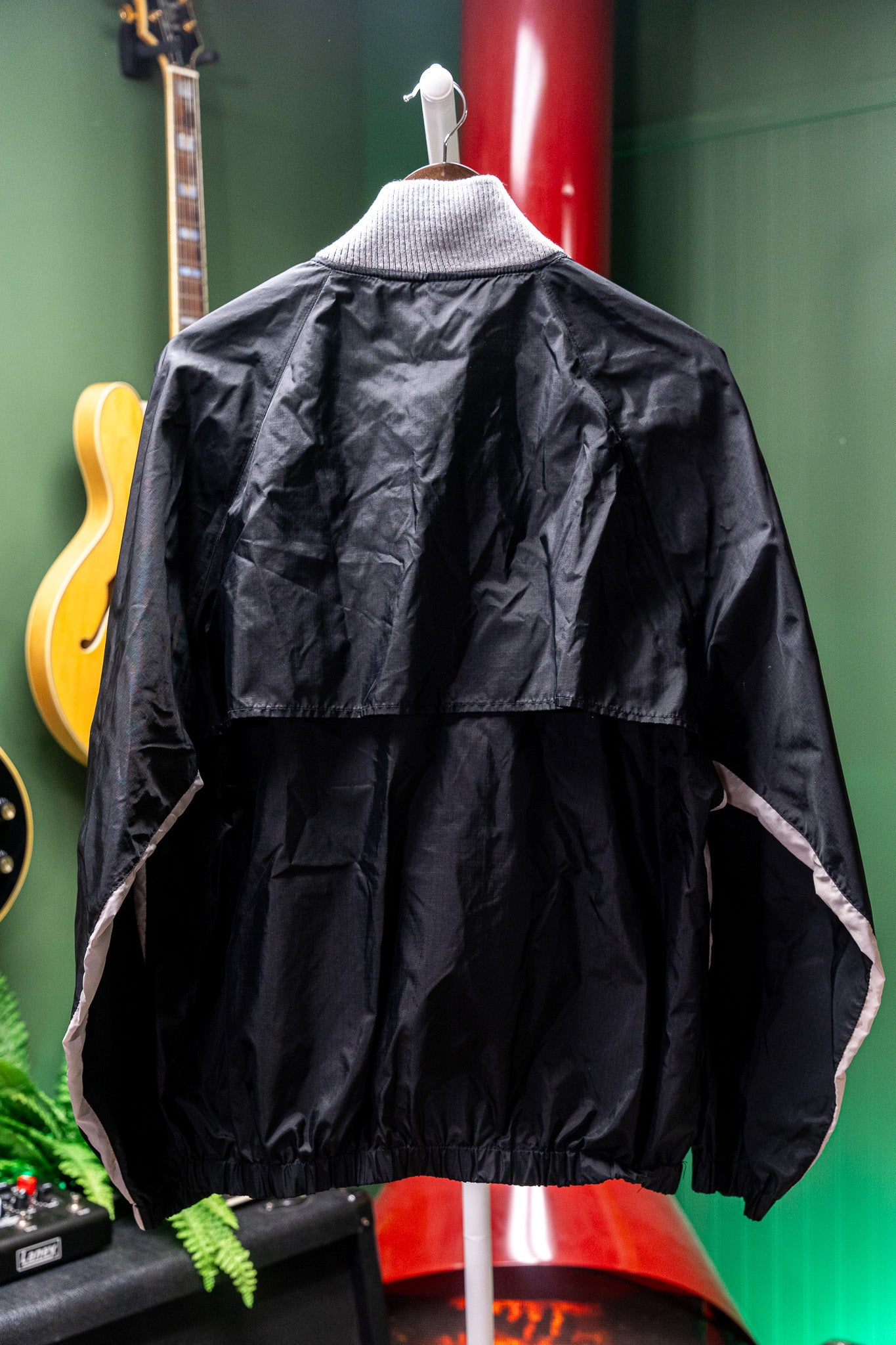Vintage - Puma Windbreaker – Black/Grey/White – Half-Zip Pullover – 90s Style - (XL)