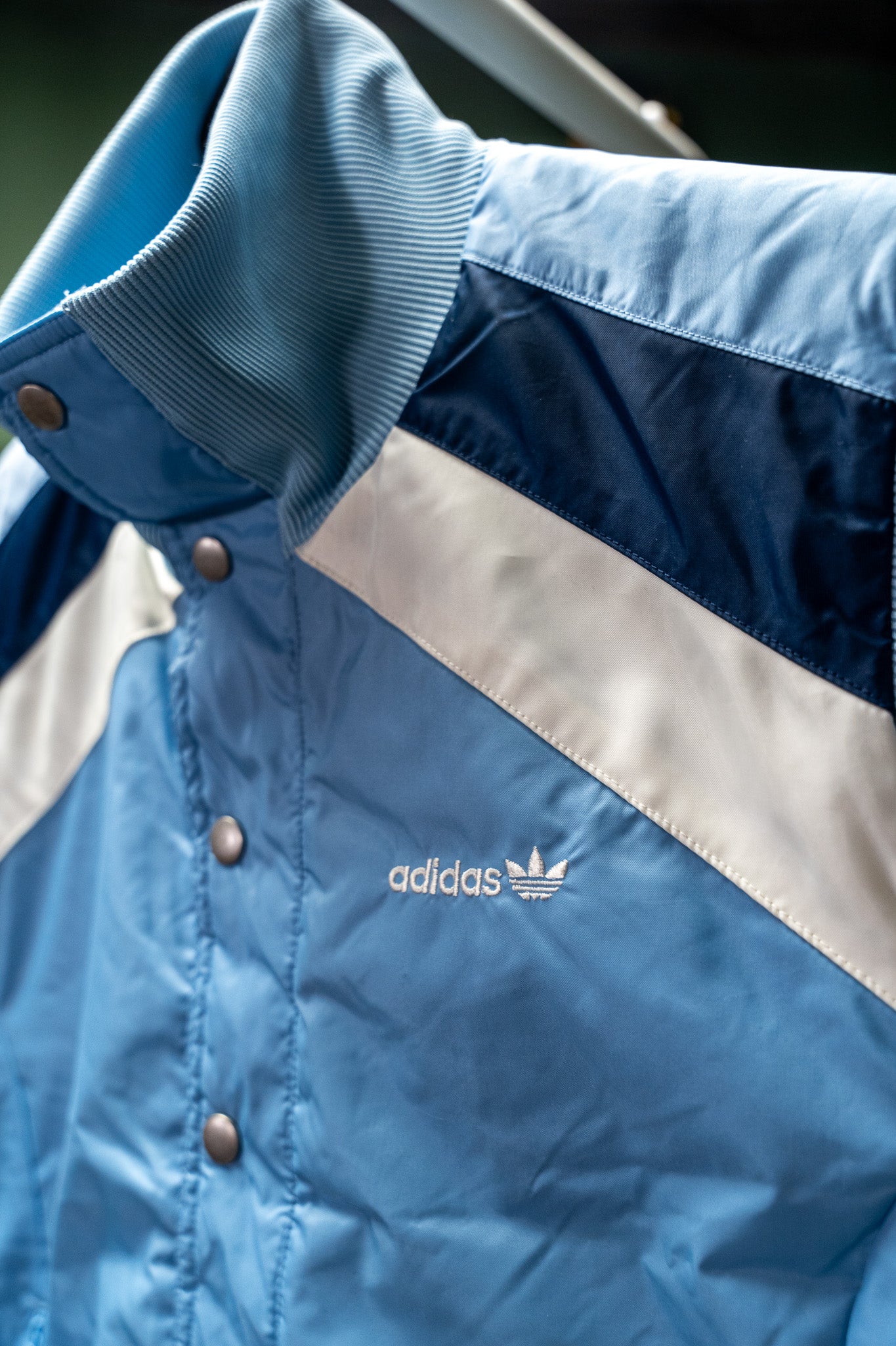 Vintage - Adidas Originals Sleeveless Puffer Vest – Powder Blue (Size S) - NWT