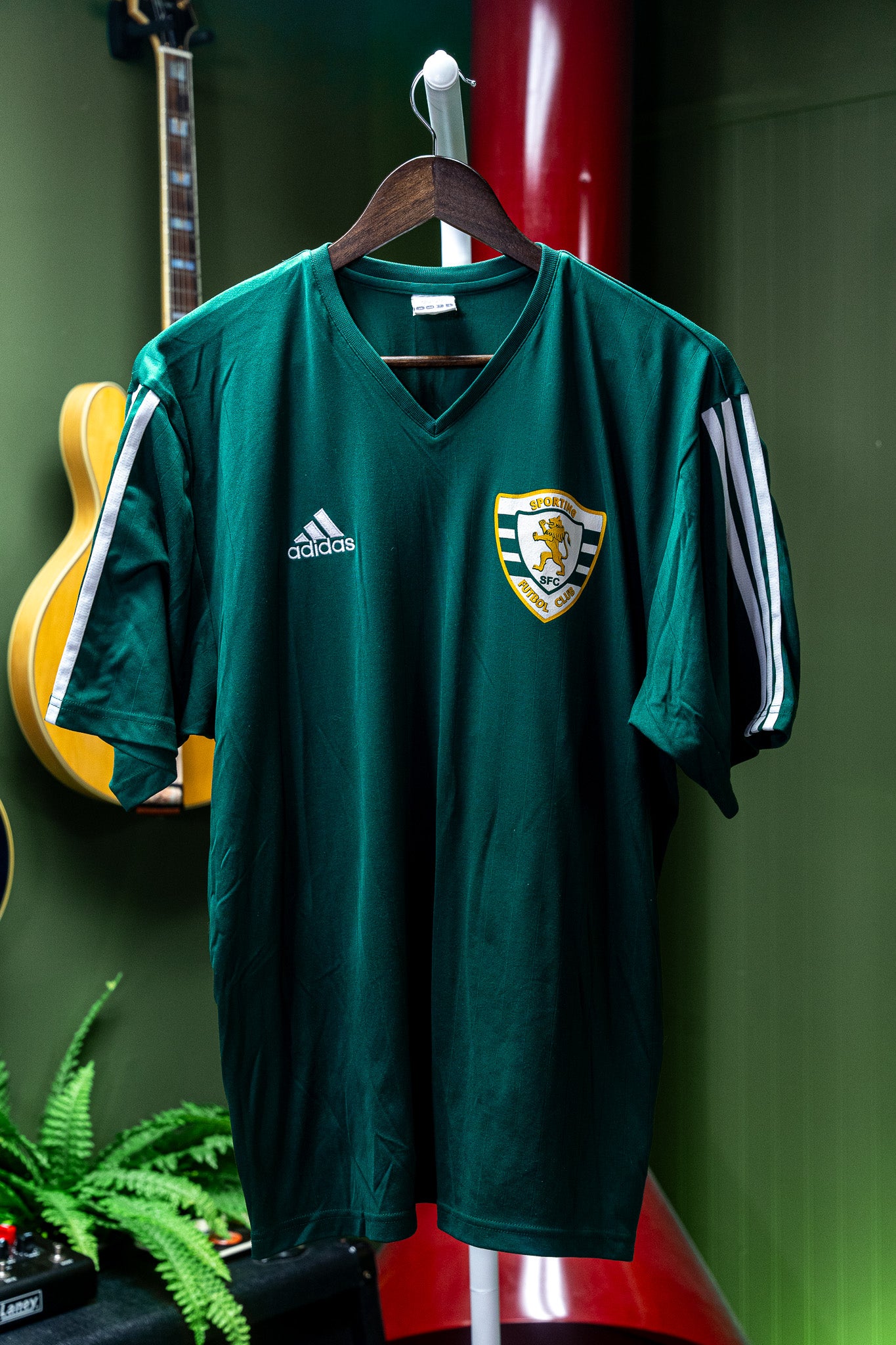 Vintage - Adidas Sporting Futbol Club Jersey - Forest Green #21 (M) 2004/2005