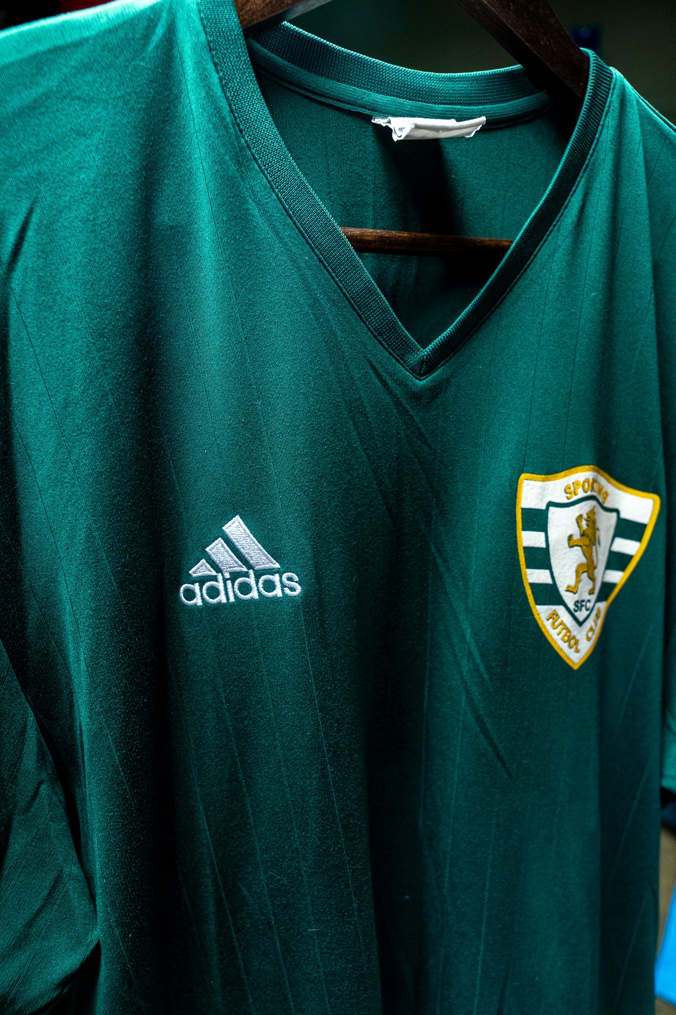 Vintage - Adidas Sporting Futbol Club Jersey - Forest Green #21 (M) 2004/2005