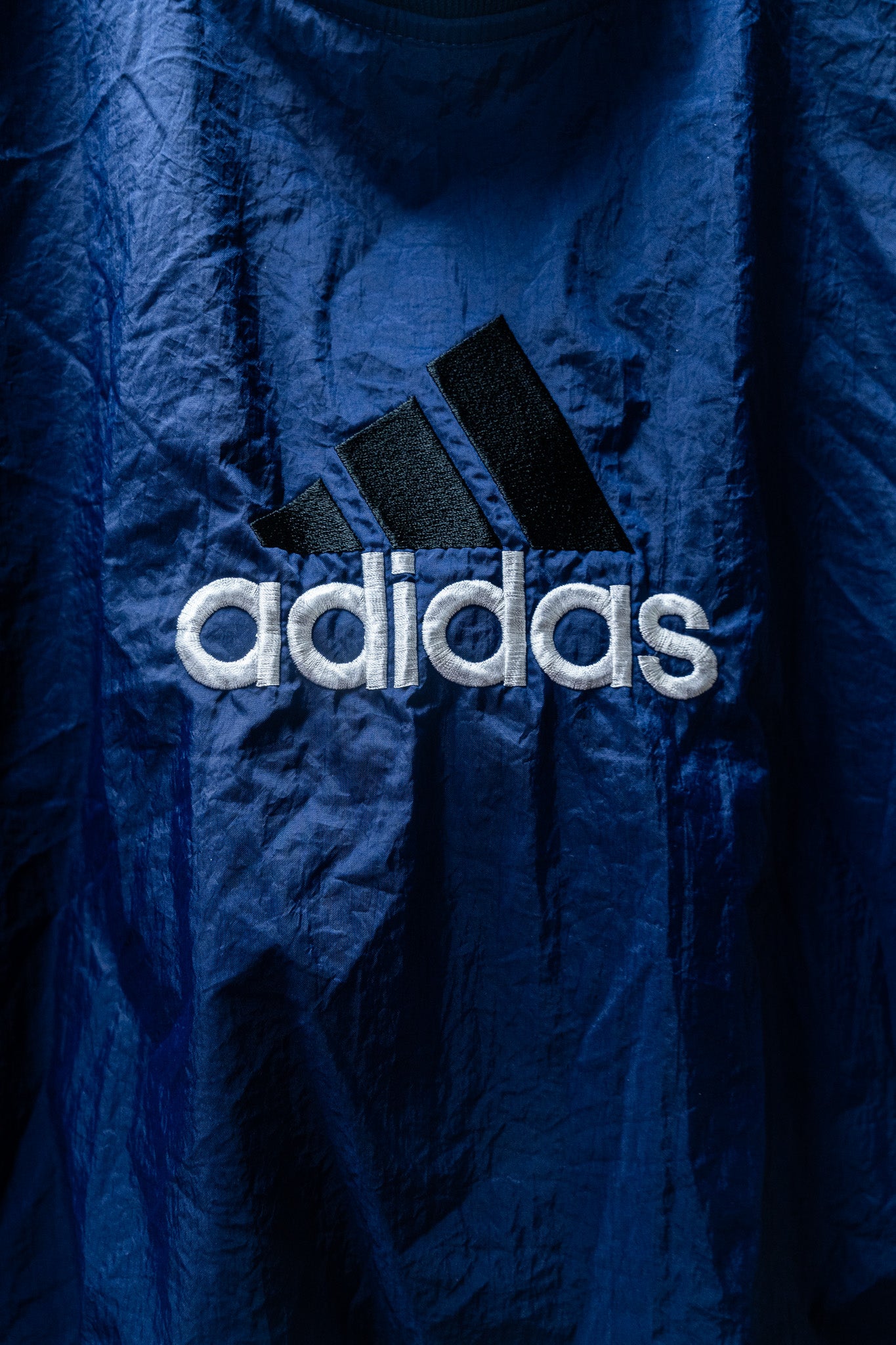 Vintage - Adidas Navy Pullover Windbreaker Tracksuit Set - Top & Pants – Size M