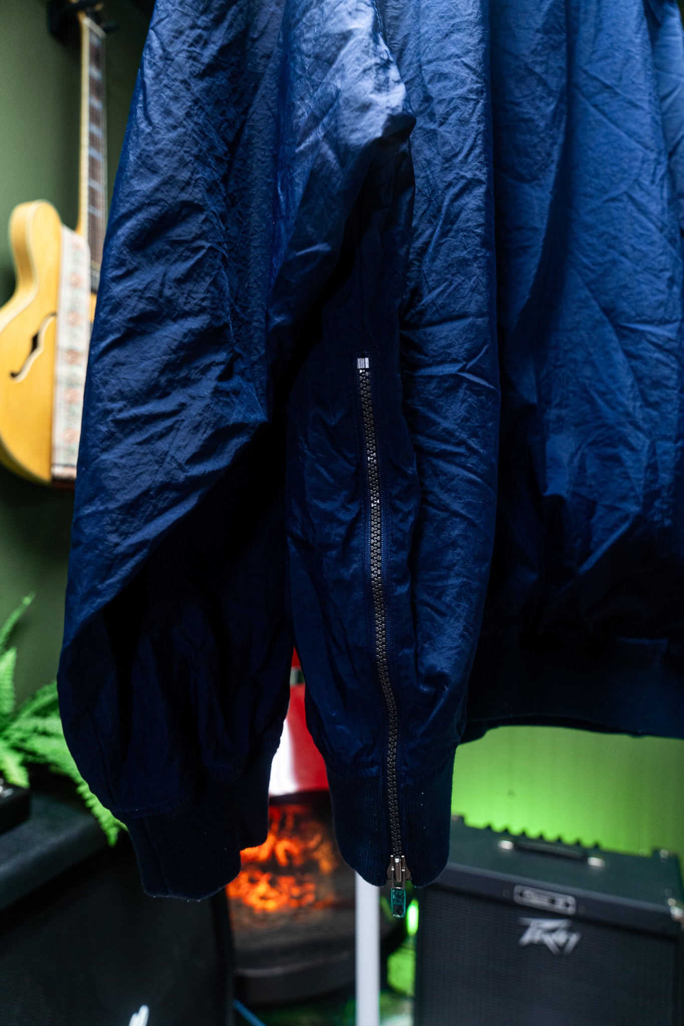 Vintage - Adidas Navy Pullover Windbreaker Tracksuit Set - Top & Pants – Size M