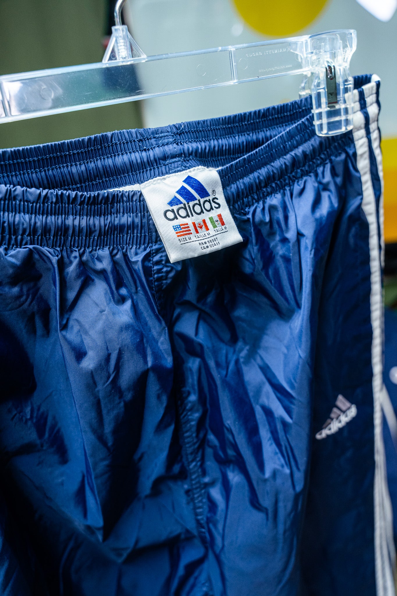 Vintage - Adidas Navy Pullover Windbreaker Tracksuit Set - Top & Pants – Size M