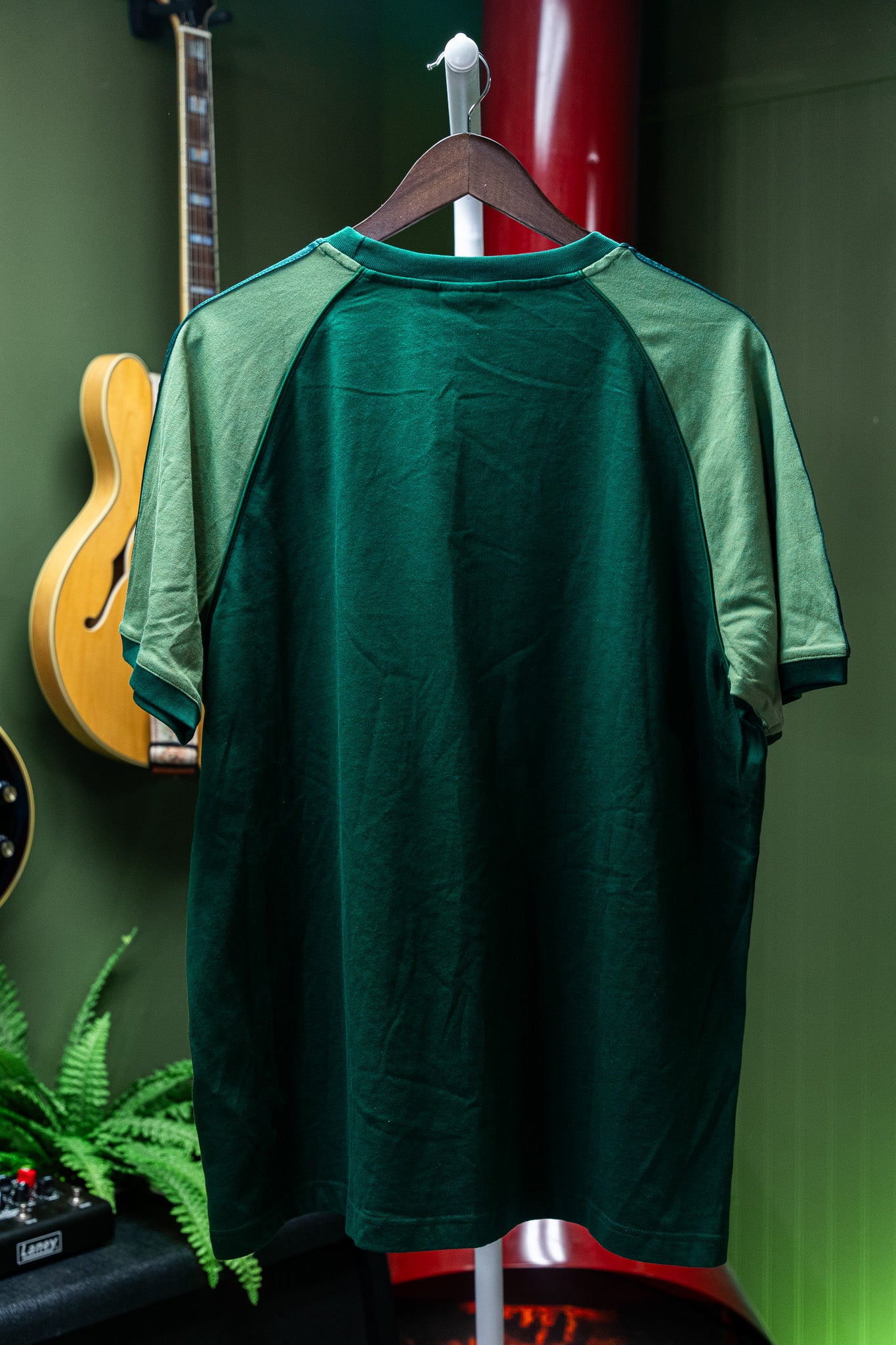 Adidas Originals - 3-Stripes Green Trefoil Tee (New with Tags) - L