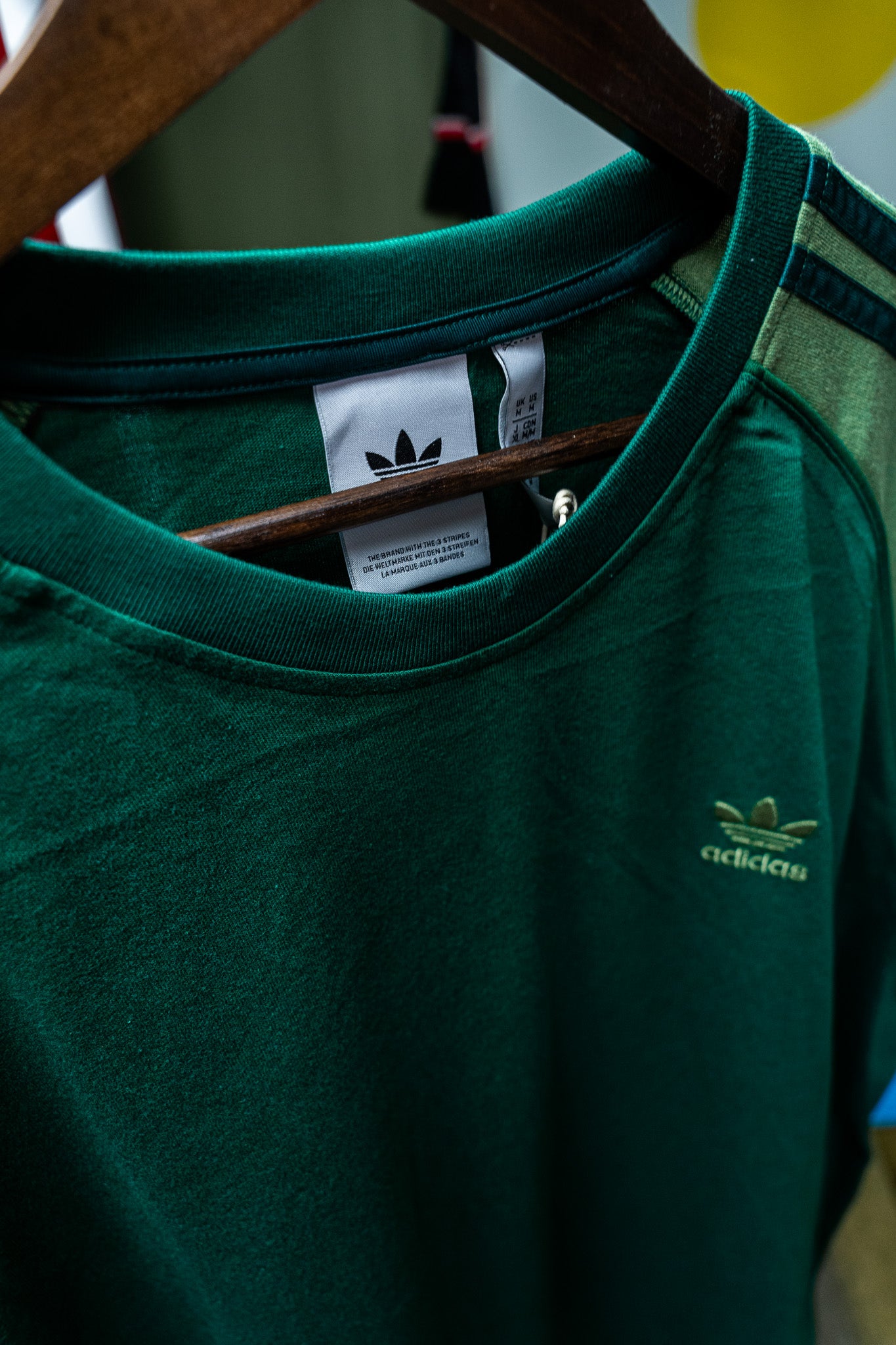 Adidas Originals - 3-Stripes Green Trefoil Tee (New with Tags) - L