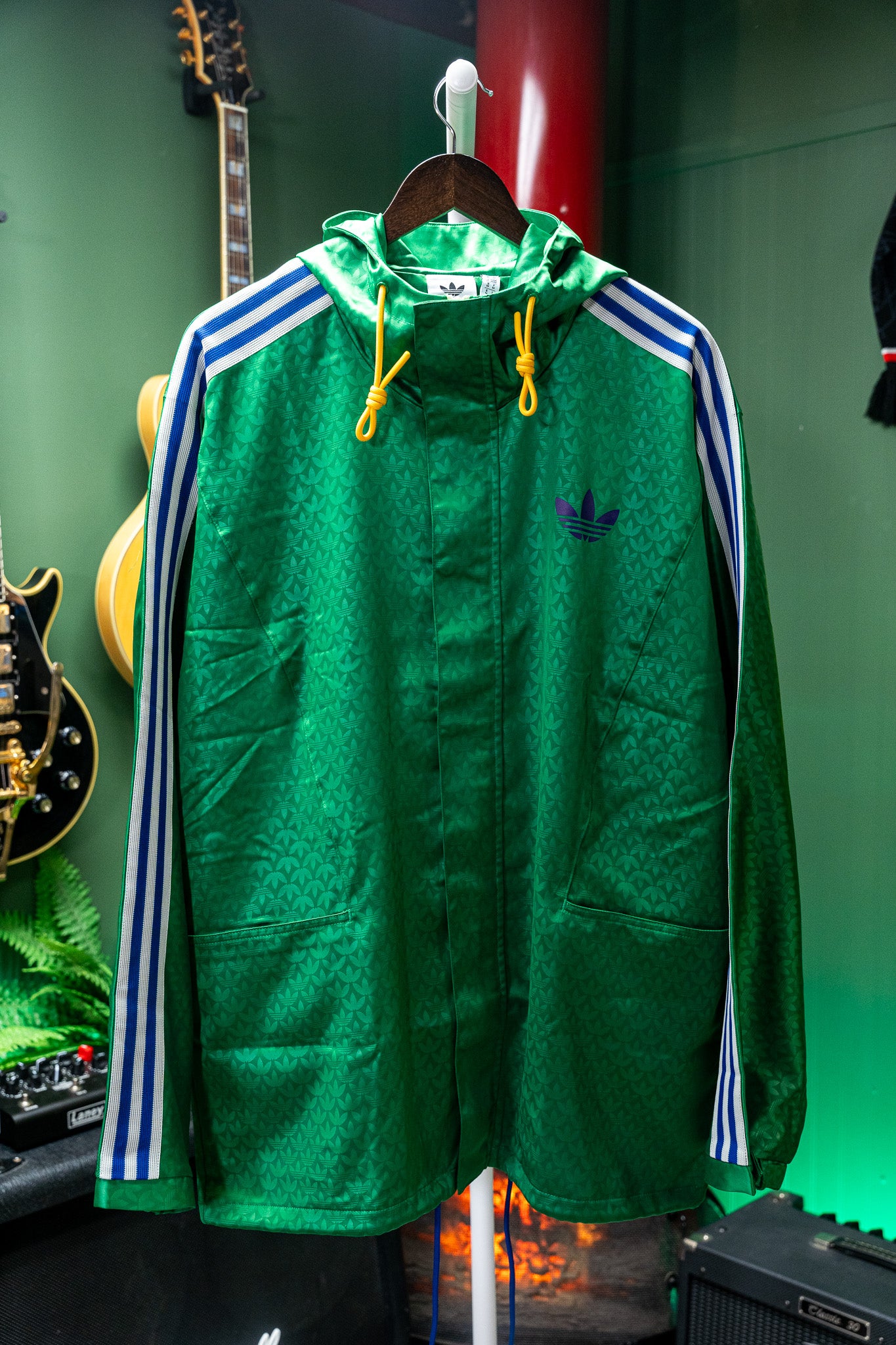 Adidas Originals - Adicolor Heritage Now Windbreaker - Green/Blue - Men's M