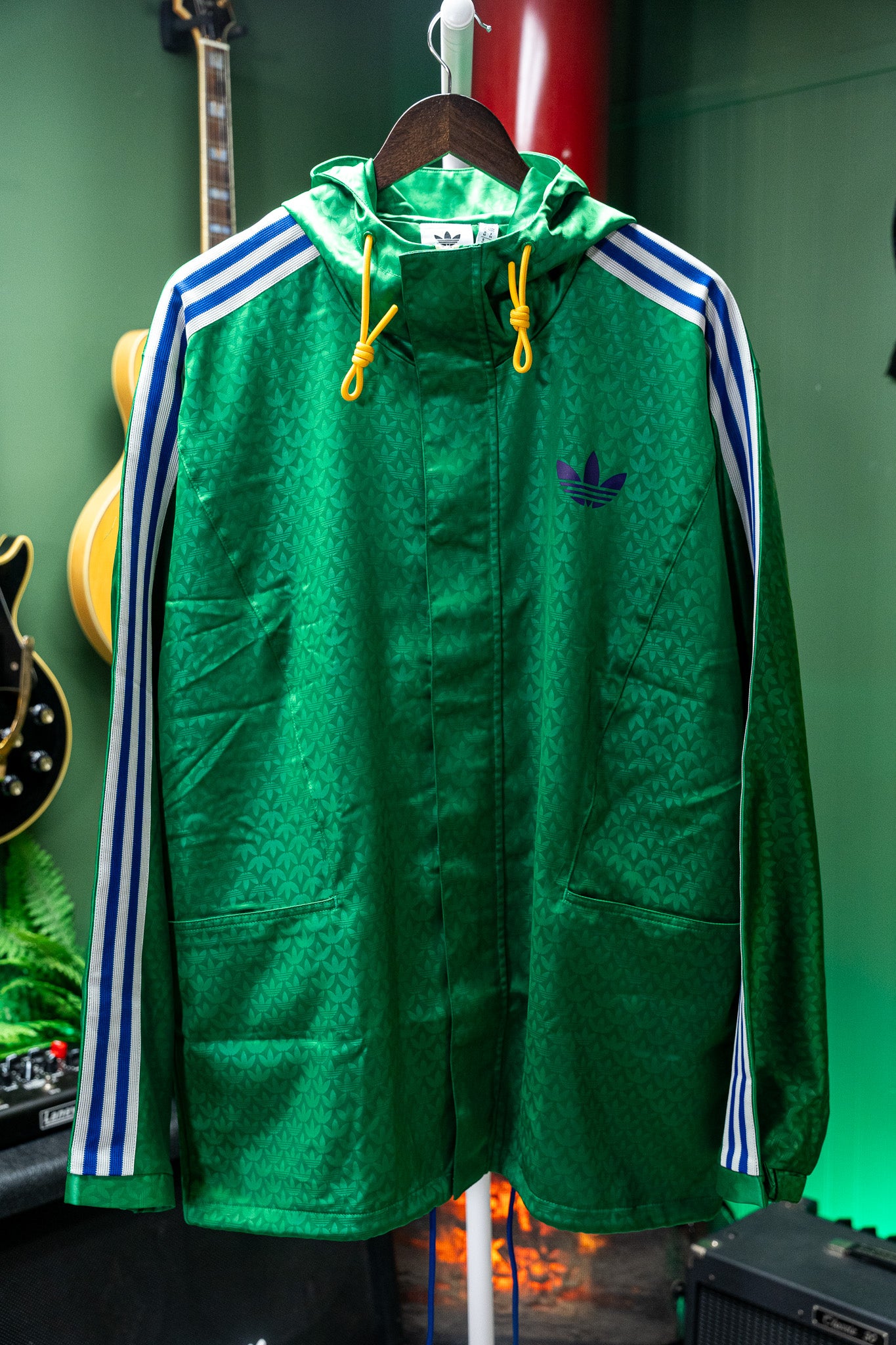 Adidas Originals - Adicolor Heritage Now Windbreaker - Green/Blue - Men's M
