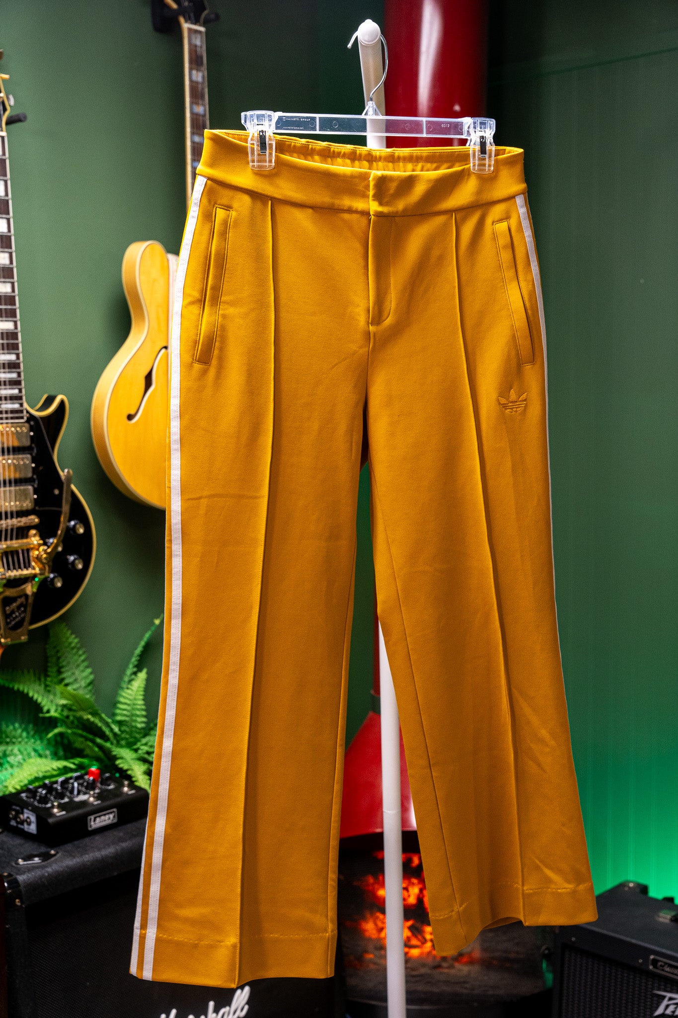 Adidas Originals x Yara Shahidi Track Jacket & Pants Set — Mustard/Forest Green - Medium